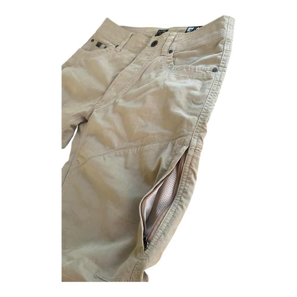 Men's KUHL BORN IN THE MOUNTAINS Tan Cargo Pants 30X30 - Picture 6 of 16